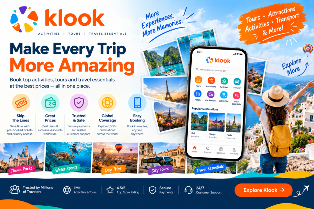 Klook Review 2026: Is It Worth Using for Tours, Attraction Tickets, Rail Passes, and eSIMs?